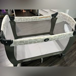 Graco Pack n Play Playpen gray elephants
